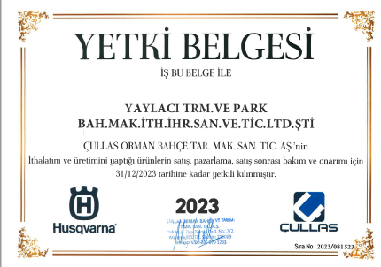 YETKİLİ BAYİ BELGESİ